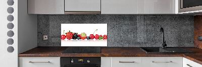 Kitchen splashback Fruit in a row