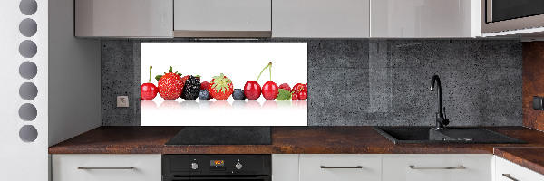 Kitchen splashback Fruit in a row