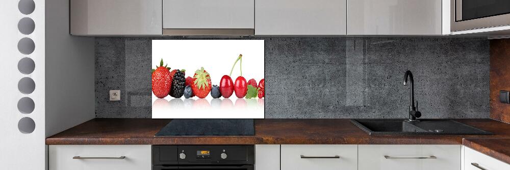 Kitchen splashback Fruit in a row