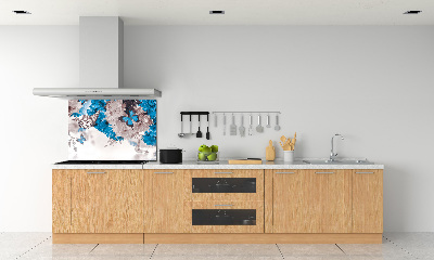 Cooker splashback Flowers and butterflies