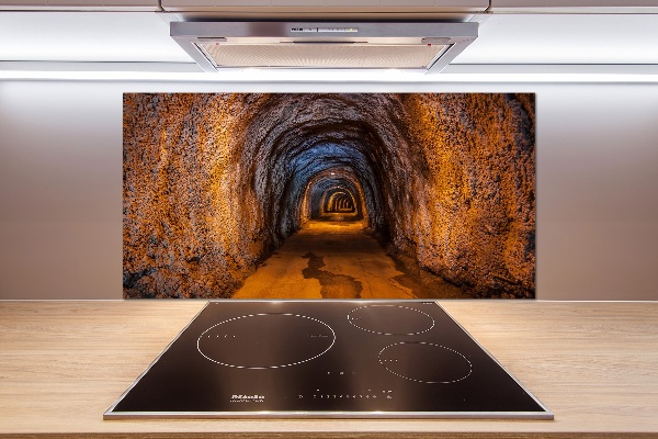 Cooker splashback Underground tunnel