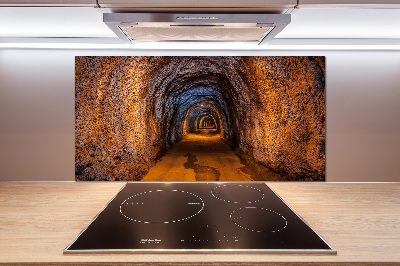 Cooker splashback Underground tunnel