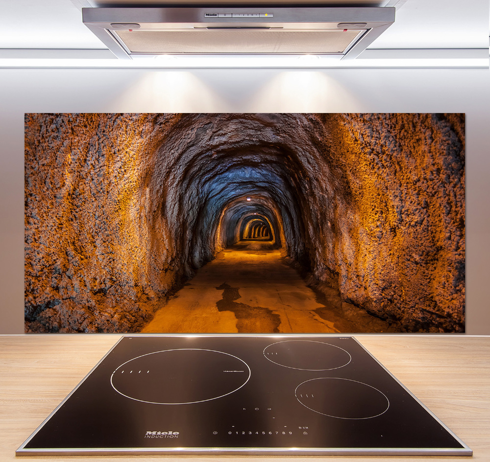 Cooker splashback Underground tunnel