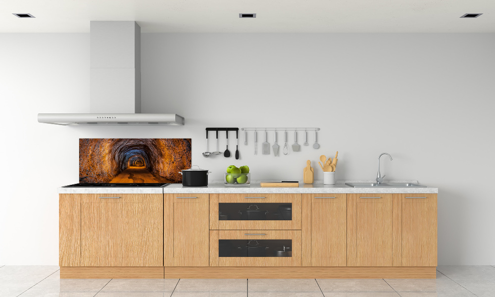 Cooker splashback Underground tunnel