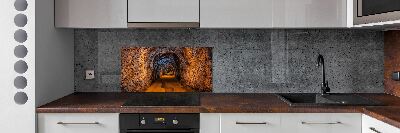 Cooker splashback Underground tunnel