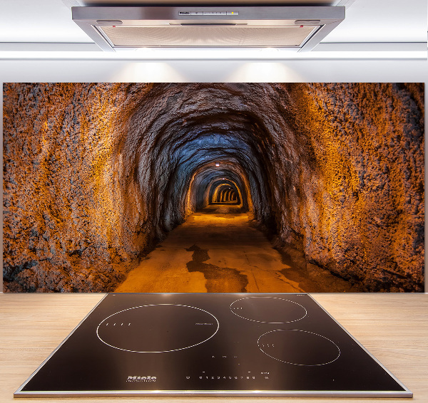 Cooker splashback Underground tunnel