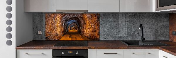 Cooker splashback Underground tunnel