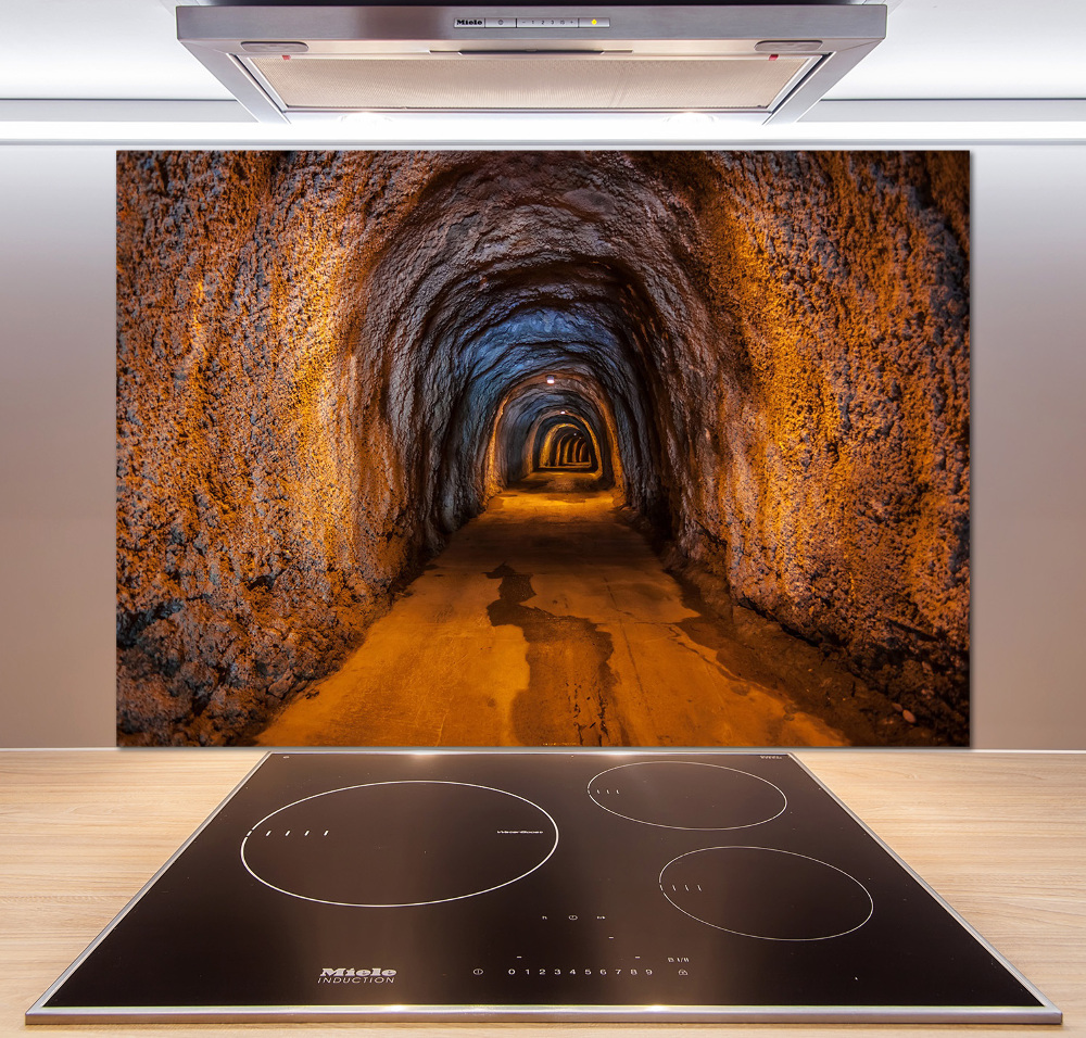 Cooker splashback Underground tunnel