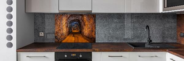 Cooker splashback Underground tunnel