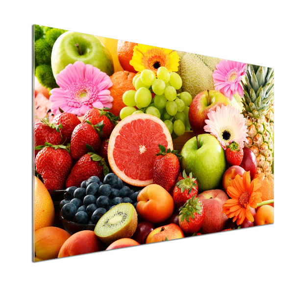 Kitchen splashback Colorful fruit