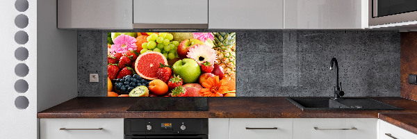 Kitchen splashback Colorful fruit