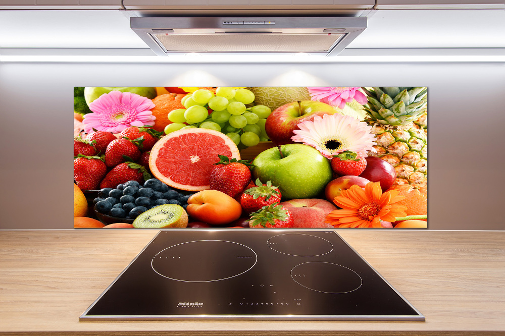 Kitchen splashback Colorful fruit