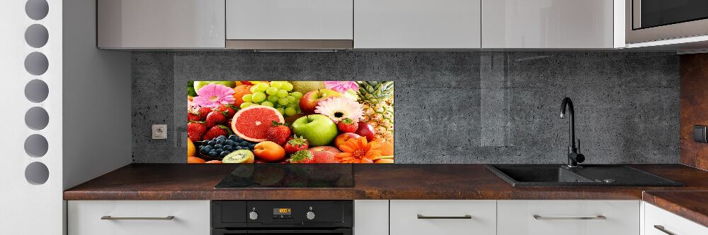 Kitchen splashback Colorful fruit