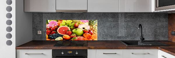 Kitchen splashback Colorful fruit