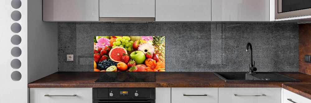 Kitchen splashback Colorful fruit