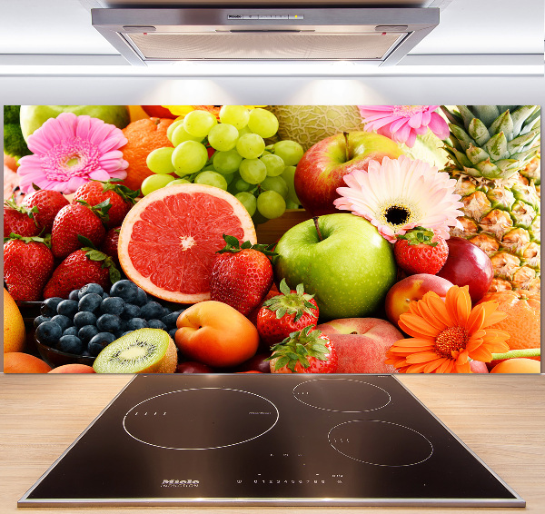 Kitchen splashback Colorful fruit