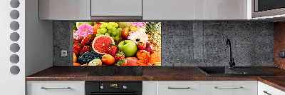 Kitchen splashback Colorful fruit