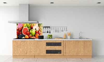 Kitchen splashback Colorful fruit