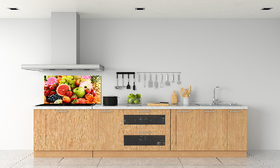 Kitchen splashback Colorful fruit