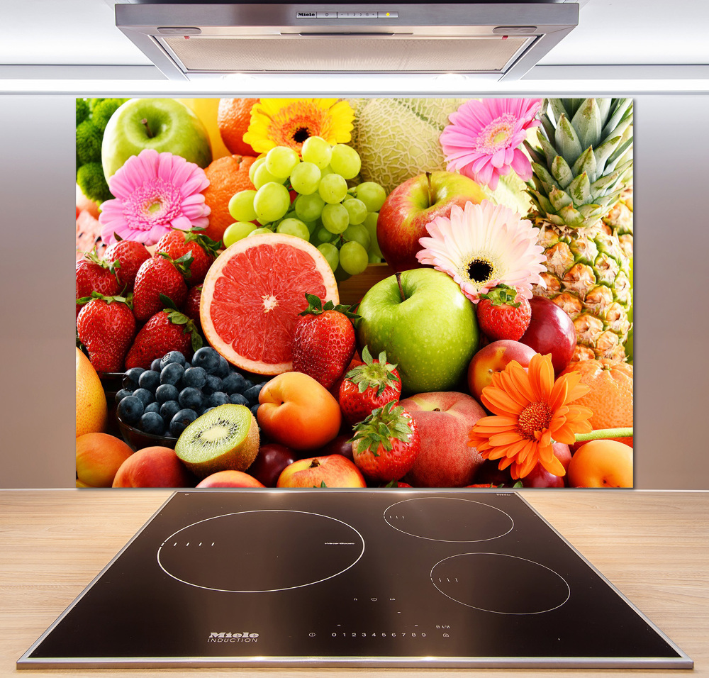 Kitchen splashback Colorful fruit