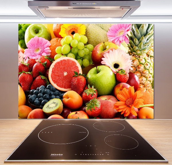 Kitchen splashback Colorful fruit