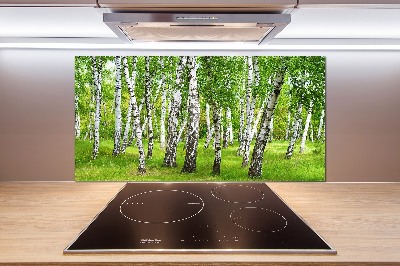 Kitchen splashback Birch forest