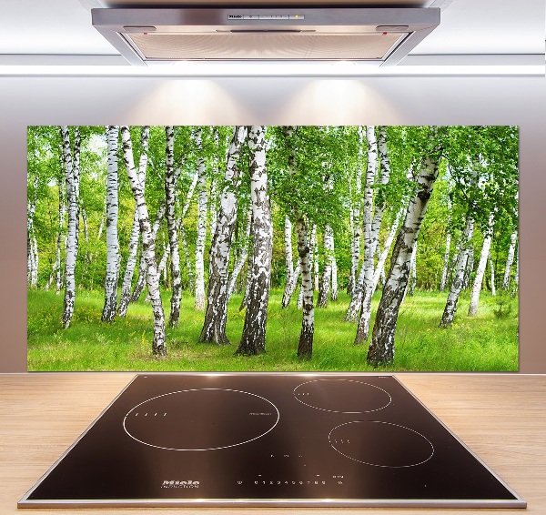 Kitchen splashback Birch forest