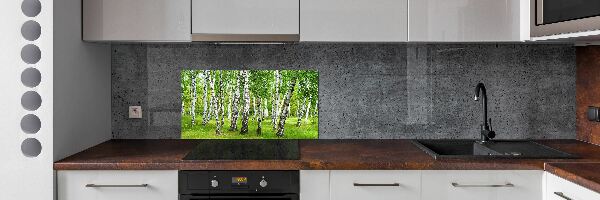 Kitchen splashback Birch forest