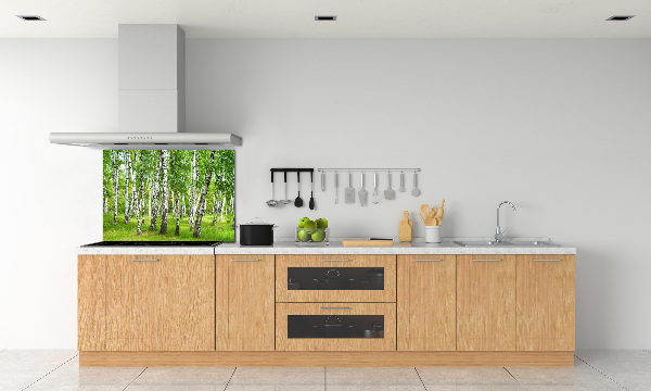 Kitchen splashback Birch forest