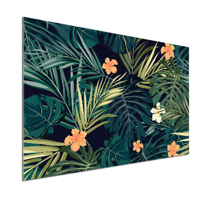 Kitchen splashback Tropical leaves