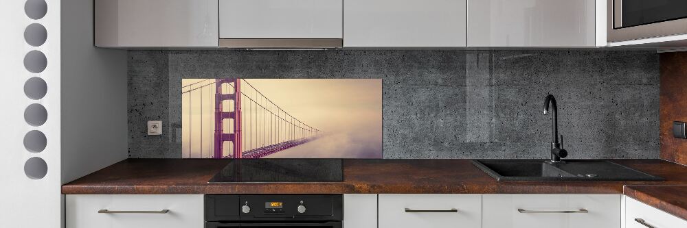 Cooker splashback San Francisco bridge