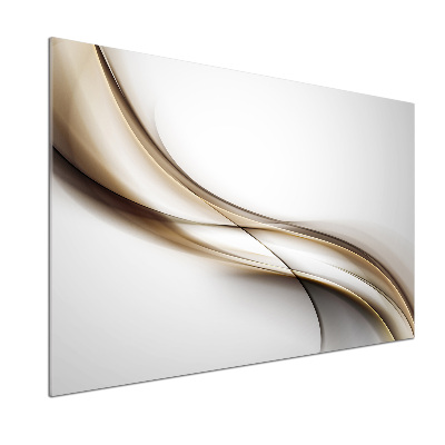 Kitchen splashback Brown wave