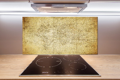 Cooker splashback Old map of the world