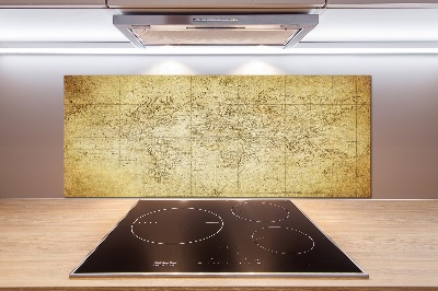 Cooker splashback Old map of the world