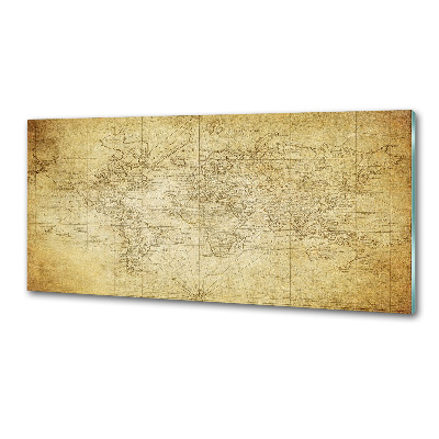 Cooker splashback Old map of the world