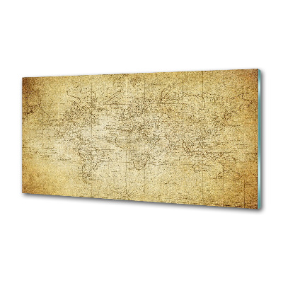 Cooker splashback Old map of the world