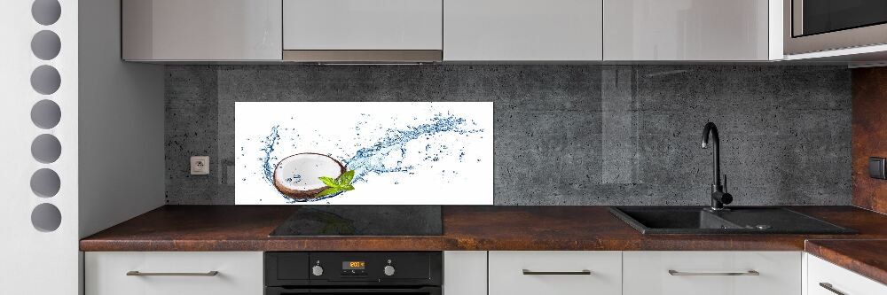 Kitchen splashback Coconut and water