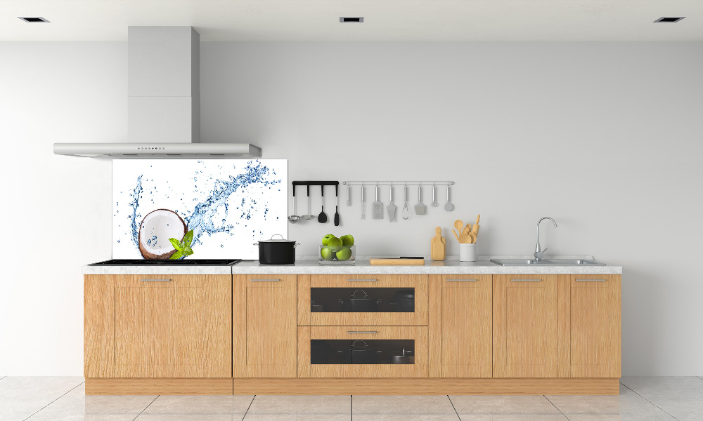 Kitchen splashback Coconut and water