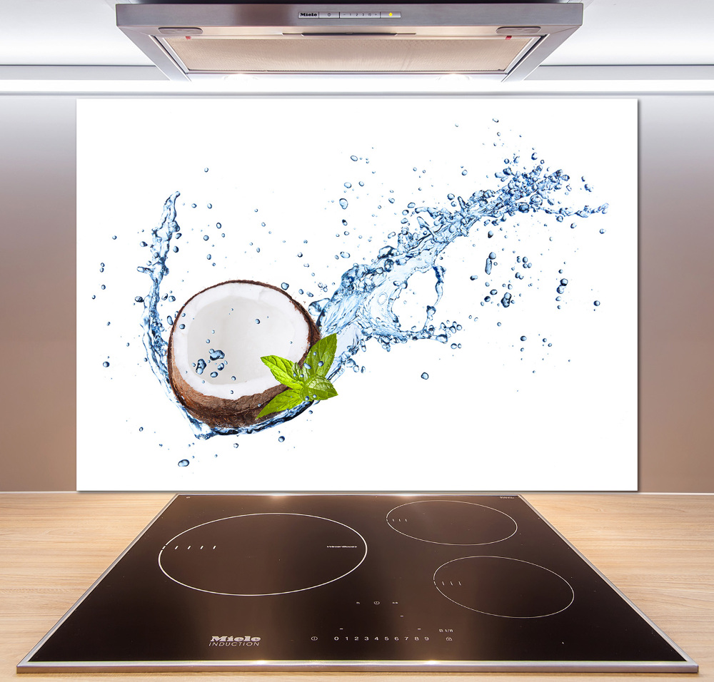 Kitchen splashback Coconut and water