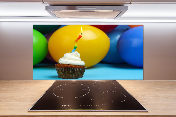 Kitchen splashback Birthday cupcake