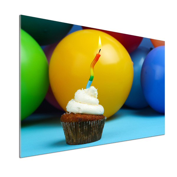 Kitchen splashback Birthday cupcake