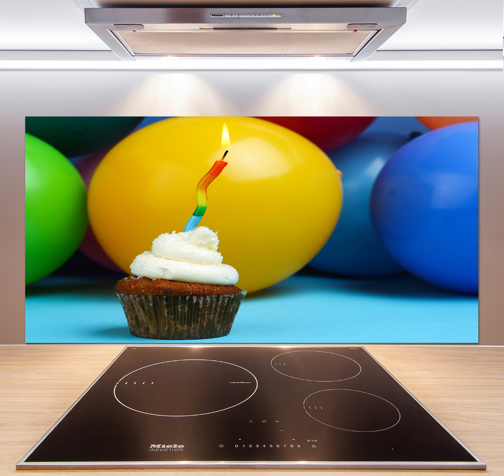 Kitchen splashback Birthday cupcake