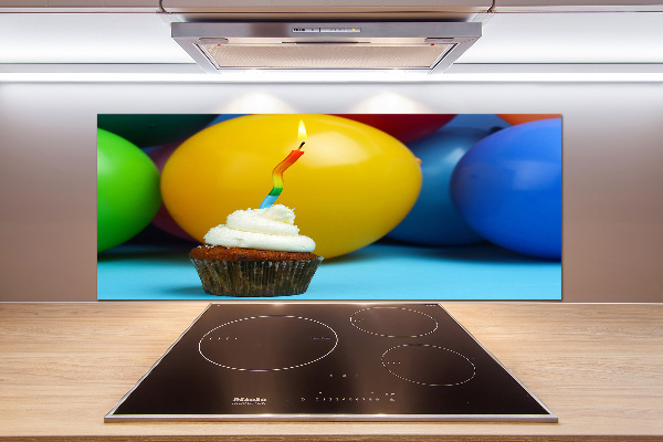 Kitchen splashback Birthday cupcake