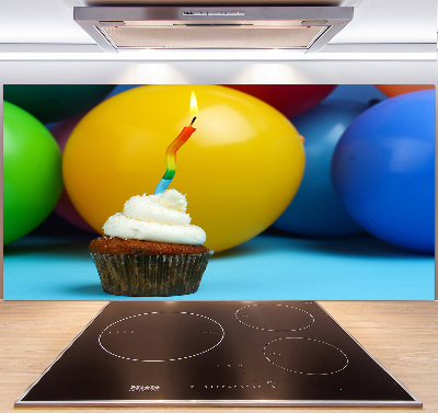 Kitchen splashback Birthday cupcake