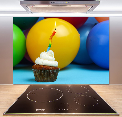 Kitchen splashback Birthday cupcake