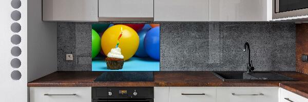 Kitchen splashback Birthday cupcake