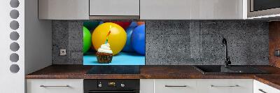 Kitchen splashback Birthday cupcake