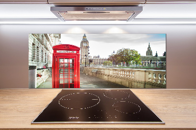 Cooker splashback telephone booth