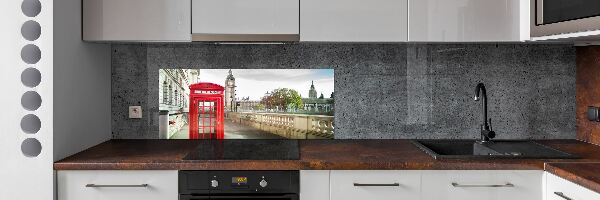 Cooker splashback telephone booth