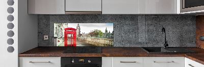 Cooker splashback telephone booth